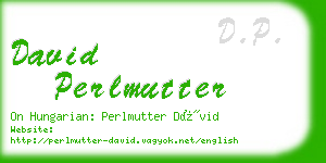 david perlmutter business card